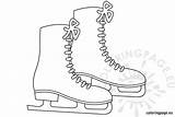 80 ice skates coloring Page sketch template