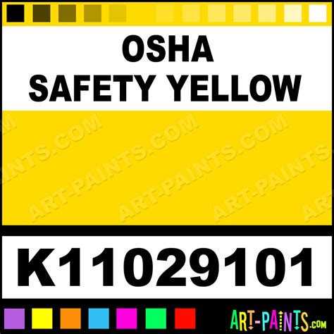 Osha Safety Yellow Ral Number