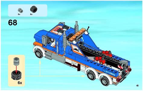 City - Tow Truck [Lego 60056] | Lego truck, Tow truck, Lego