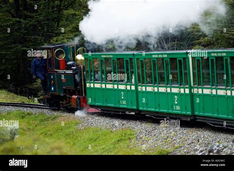 Steam Train in Tierra del Fuego, Argentina Stock Photo - Alamy