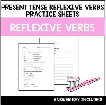 Reflexive Verbs Spanish practice sheet/homework by LilaFox | TpT