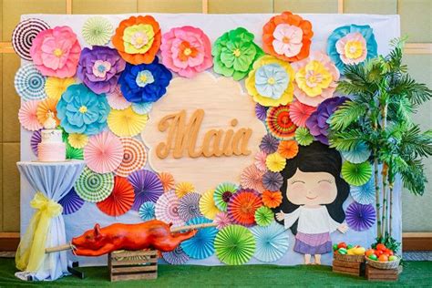 Maia’s Filipino Fiesta Themed Party – Stage | Fiesta theme party ...