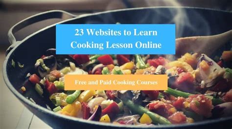 23 Websites to Learn Cooking Lesson Online (Free and Paid Cooking Courses) - CMUSE