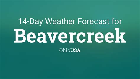 Beavercreek, Ohio, USA 14 day weather forecast