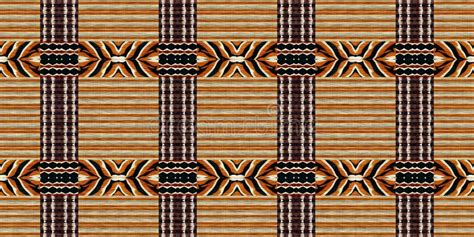 African Kente Cloth Patchwork Effect Border Pattern. Seamless Geometric Quilt Fabric Edging Trim ...