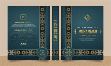 Premium Vector | Arabic Islamic Style Book Cover Design with Arabic ...