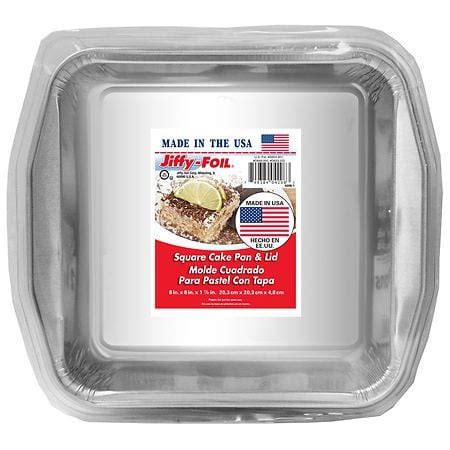 Jiffy-Foil Square Cake Pan with Lid | Walgreens