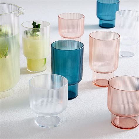 Fluted Acrylic Glassware | west elm Australia