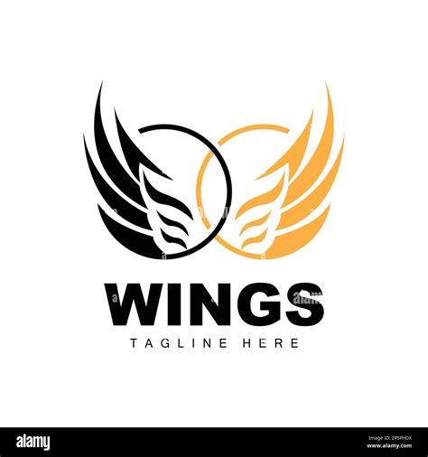 Wings Logo, Phoenix Logo, Bird Wing Vector, Template Illustration, Wing Brand Design Stock ...