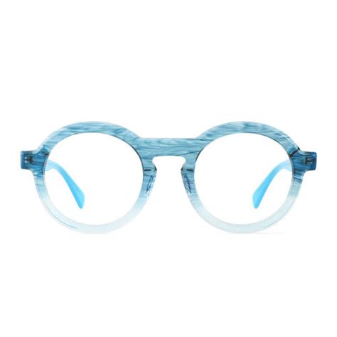 Choco Round Blue Glasses - Aoolia.com