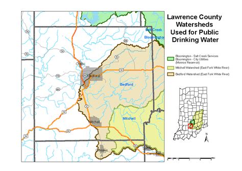 Lawrence County Watershed Map