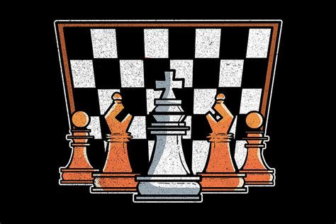 Chess Board Game Player Chessboard Strategy Gift Painting by Amango Design - Fine Art America