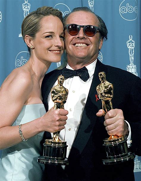 Helen Hunt and Jack Nicholson won the lead actress and actor Oscar for ...