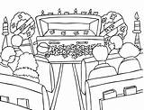 Funeral Ceremony Floral Coloring Vector PNG  sketch template