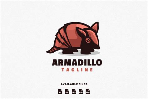 Armadillo Mascot Logo Grafik Von artbernadif · Creative Fabrica