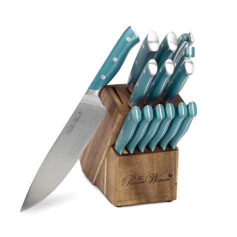 Buy The Pioneer Woman Pioneer Signature 14-Piece Stainless Steel Knife ...