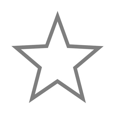 Download Grey Star PNG Image for Free