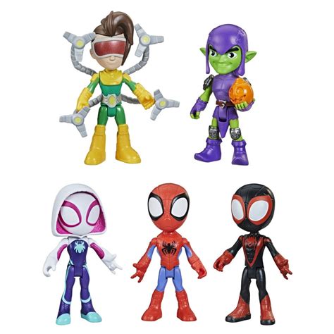 Marvel Spidey and His Amazing Friends Web Squad Figure Collection, 5 ...