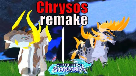 REMAKE Chrysos! OLD VS NEW model | Creatures Of Sonaria - YouTube