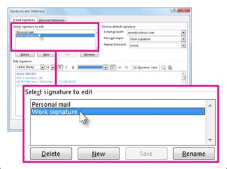 how do you change your signature in outlook