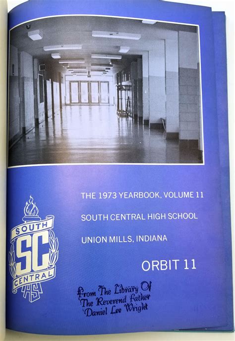 Orbit 1973 Yearbook South Central High School union Mills - Etsy