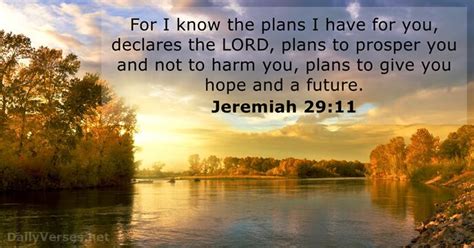 Jeremiah 29:11 - Bible verse - DailyVerses.net