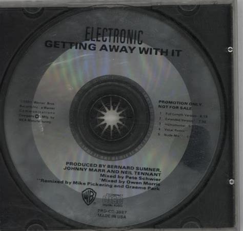 Electronic Getting Away With It US Promo CD single (CD5 / 5") (2208)