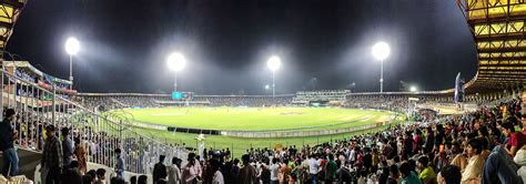 Gaddafi Stadium and Slogan of Go Green - Locally Lahore