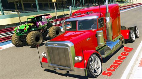 Grand Theft Auto V Mods - Stanced Semi-Truck GTA 5 - YouTube