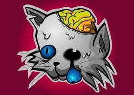 Zombie Cat Free Vector Download | FreeImages