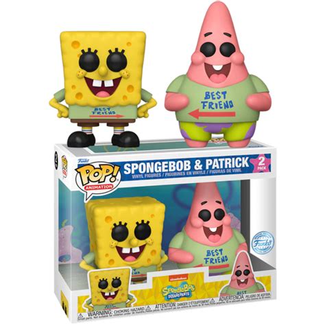 Funko POP! 2-Pack Animation SpongeBob Schwammkopf - Spongebob & Patrick Best Friends Limitierte ...