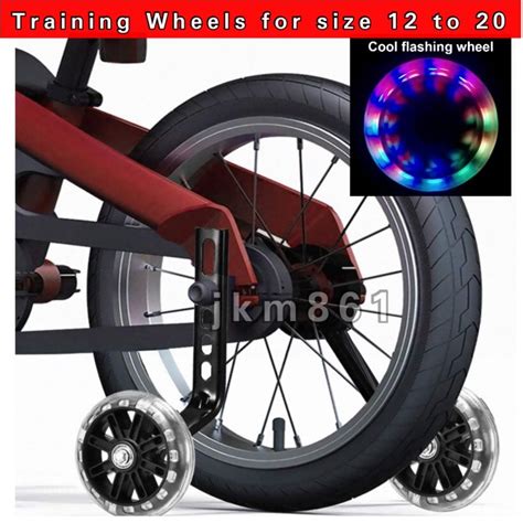 Heavy Duty Premium 1 Pair Bike Stabilizers Training Wheels with Lights ...