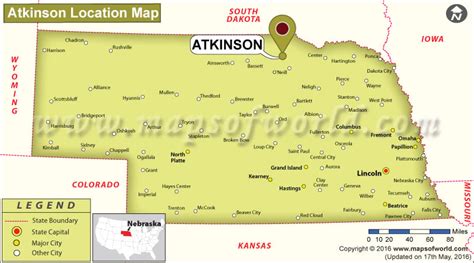 Where is Atkinson Located in Nebraska, USA