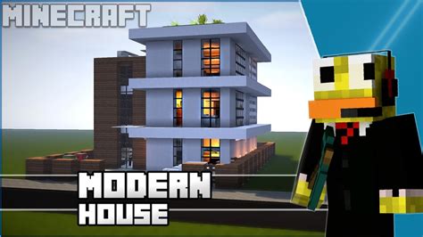 Minecraft: Easy Modern House / Modern Town House Tutorial + DOWNLOAD ...