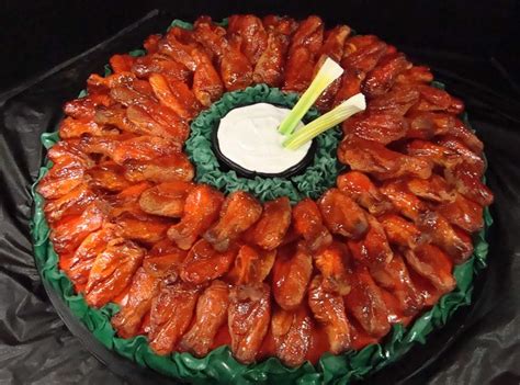 buffalo wings platter cake | serves 85! now that's alotta' w… | Flickr