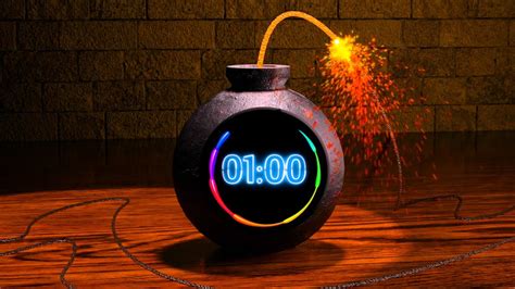 1 Minute Timer Bomb [3D TIMER] 💣 - YouTube