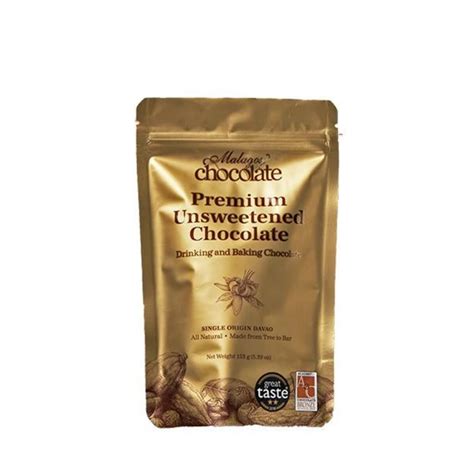 Malagos Chocolate - 100% Premium Unsweetened Chocolate 153g – Cacao Culture