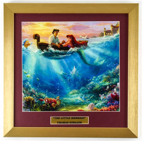 Thomas Kinkades Disney Paintings The Little Mermaid Walt Disney ...