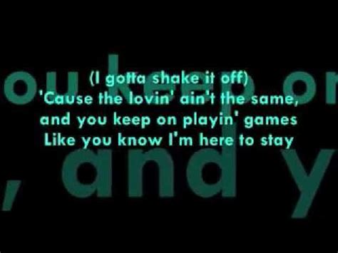 Shake It Off By Mariah Carey Lyrics - YouTube