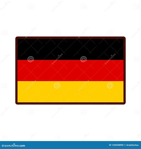 Cartoon Germany Flag Emoji Icon Isolated Stock Vector - Illustration of ...