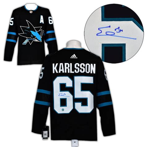 Erik Karlsson San Jose Sharks Autographed Signed Alternate Adidas ...