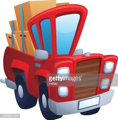 Red Truck Delivery Stock Clipart | Royalty-Free | FreeImages