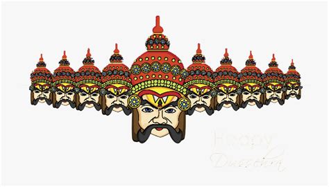 Happy Dussehra 2018 Png Free Images - Ram And Ravan Png, Transparent Png - kindpng