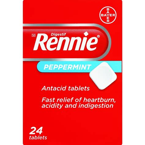 RENNIE PEPPERMINT TABS 24’S – Westham Pharmacy