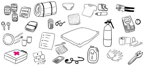 Emergency Kit Drawing at PaintingValley.com | Explore collection of Emergency Kit Drawing