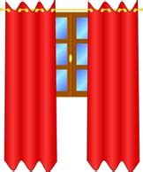 Window With Draperies clip art Vector for Free Download | FreeImages