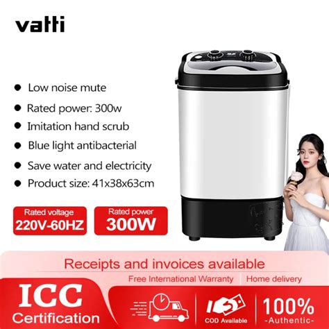 VATTI Smart Home 7KG Washing Machine Single Bucket Semi-Automatic Mini ...