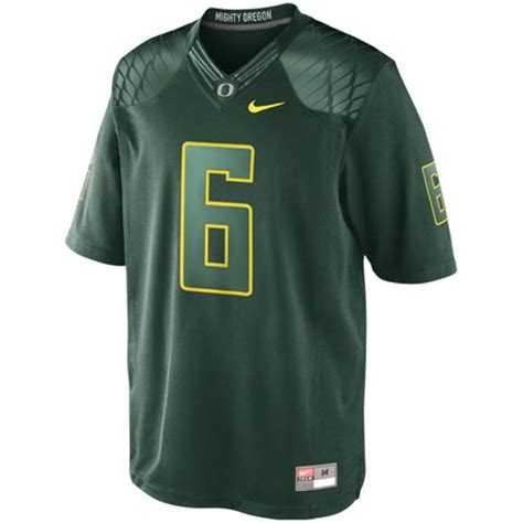 Nike Oregon Ducks #6 Limited Football Jersey - Green | Oregon Ducks Jerseys