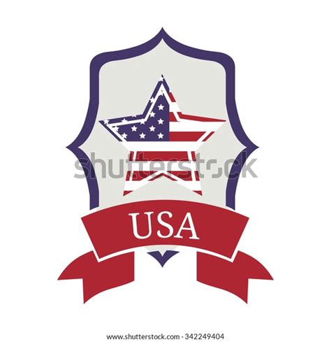 Usa Emblematic Seal Design Vector Illustration Stock Vector (Royalty ...