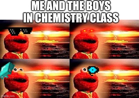 Elmo nuclear explosion four panel - Imgflip